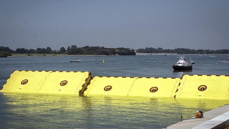 Photo of Venice tests system of 78 inflatable flood barriers